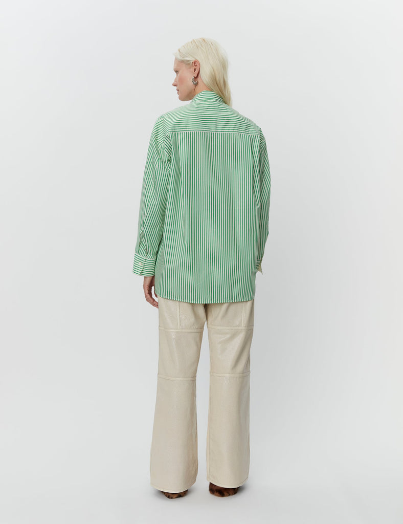 Daily Classic Shirt -Green Stripe